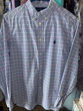 Ralph Lauren Boys Plaid Button-Down Shirt